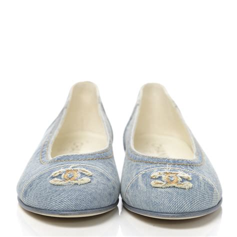 ballerine denim chanel|Chanel ballerina shoes.